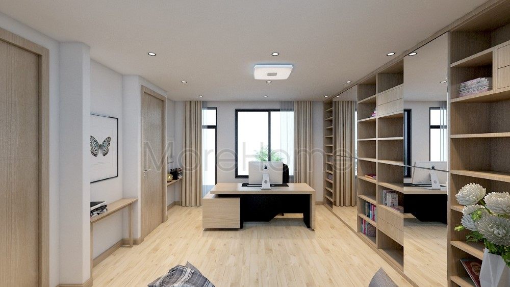 Thiết kế nội thất phòng làm việc biệt thự Villa Park Khang Điền